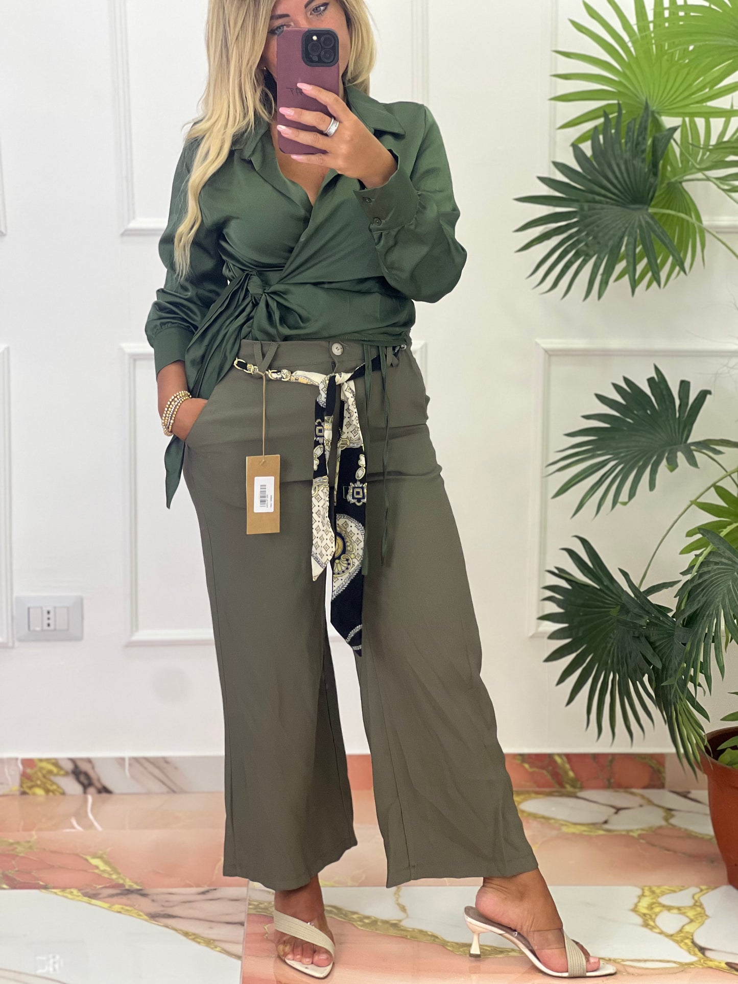 Pantalone vera verde