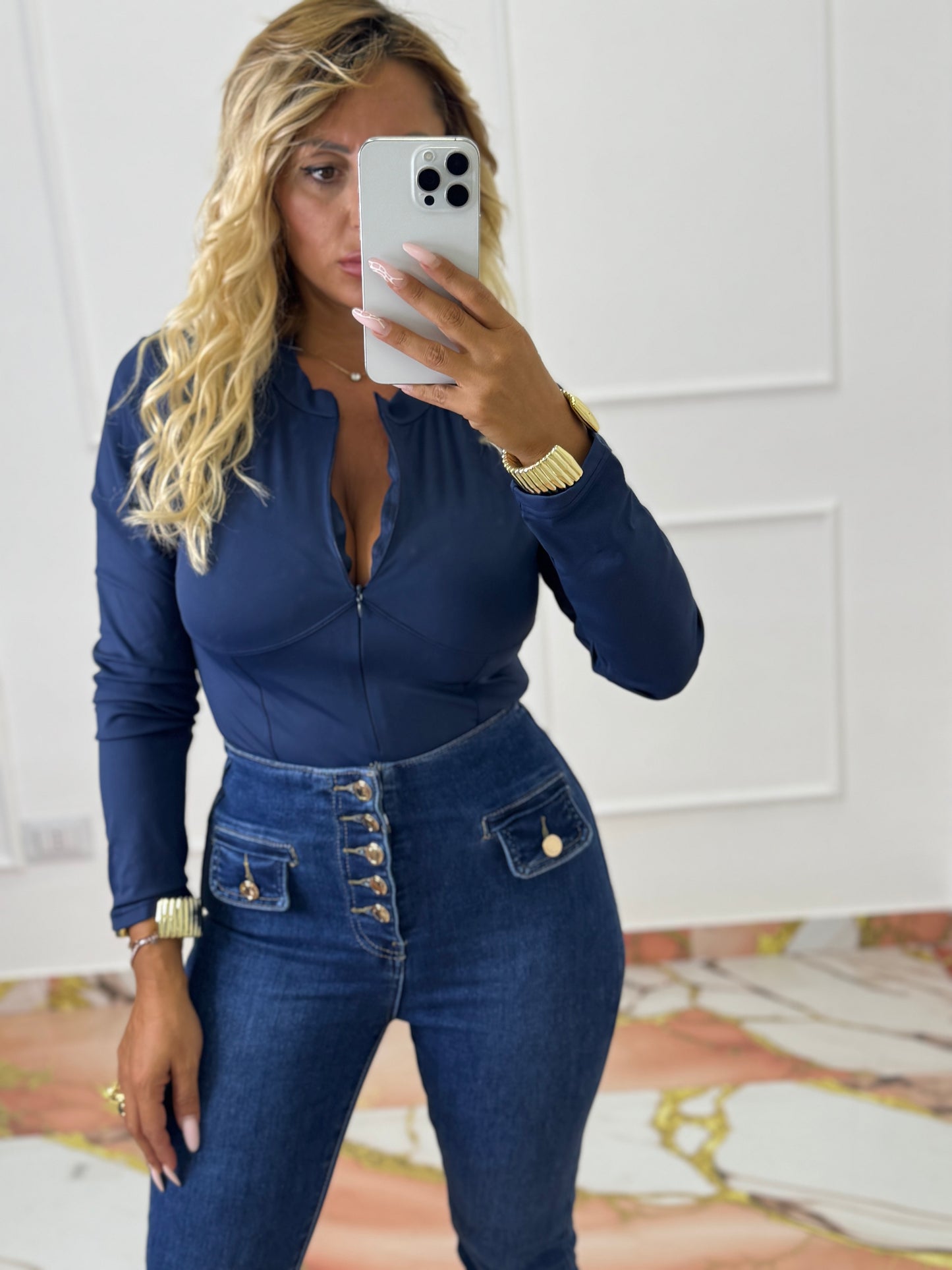Body Margherita blu