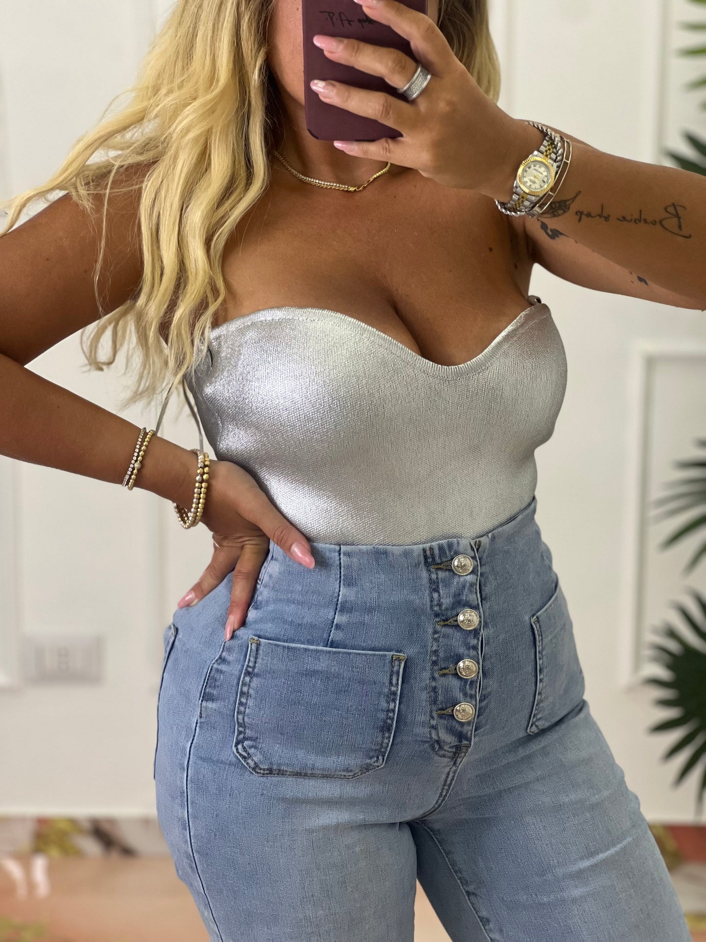 Top argento