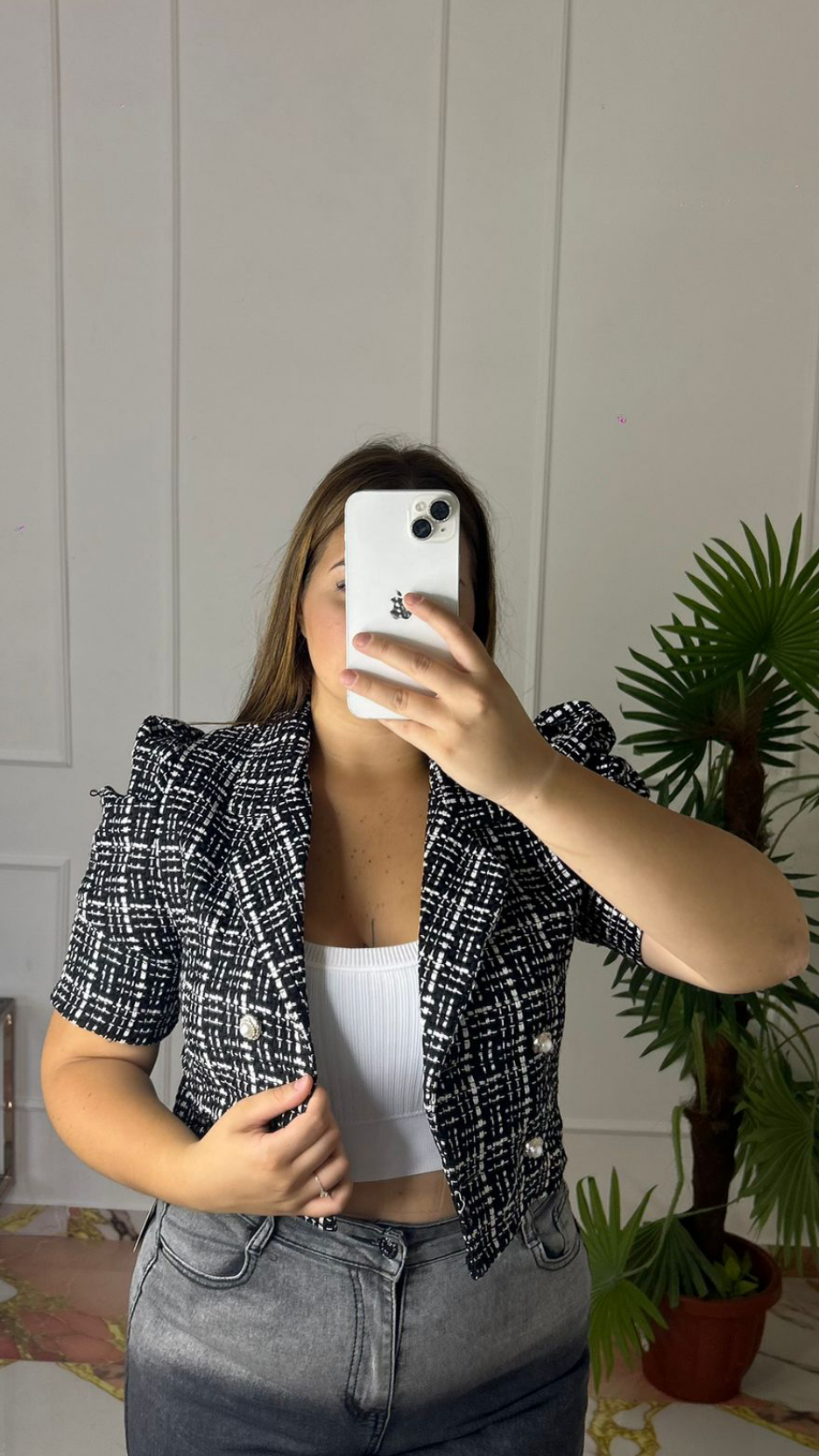 Giacca Mod Chanel nera