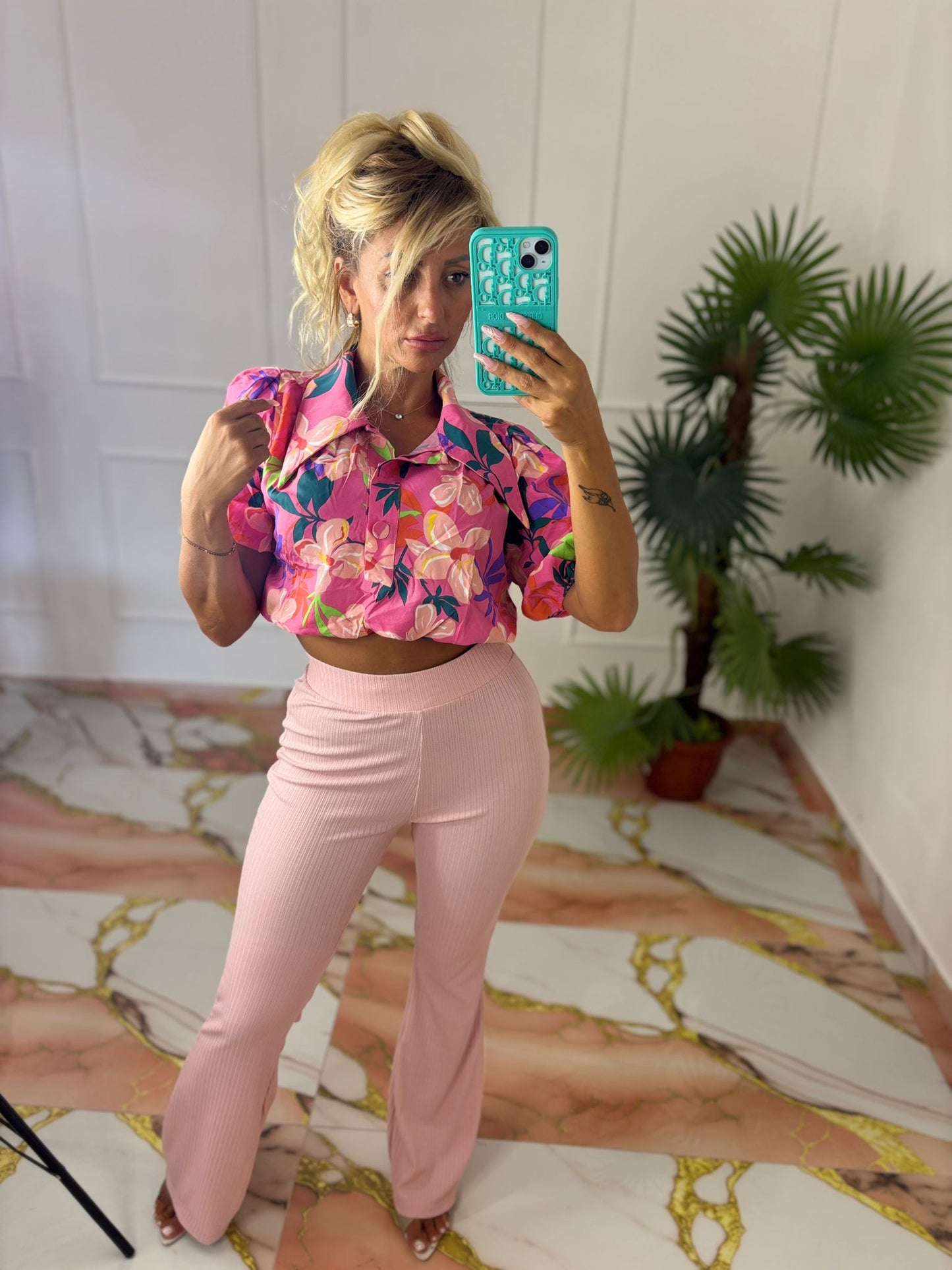 Camicia Flor Rosa