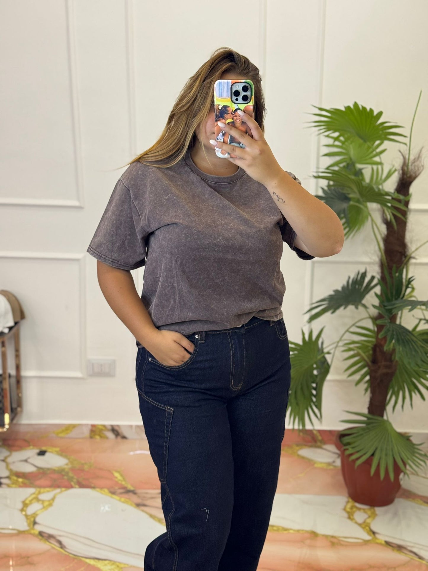 T-shirt Bella marrone