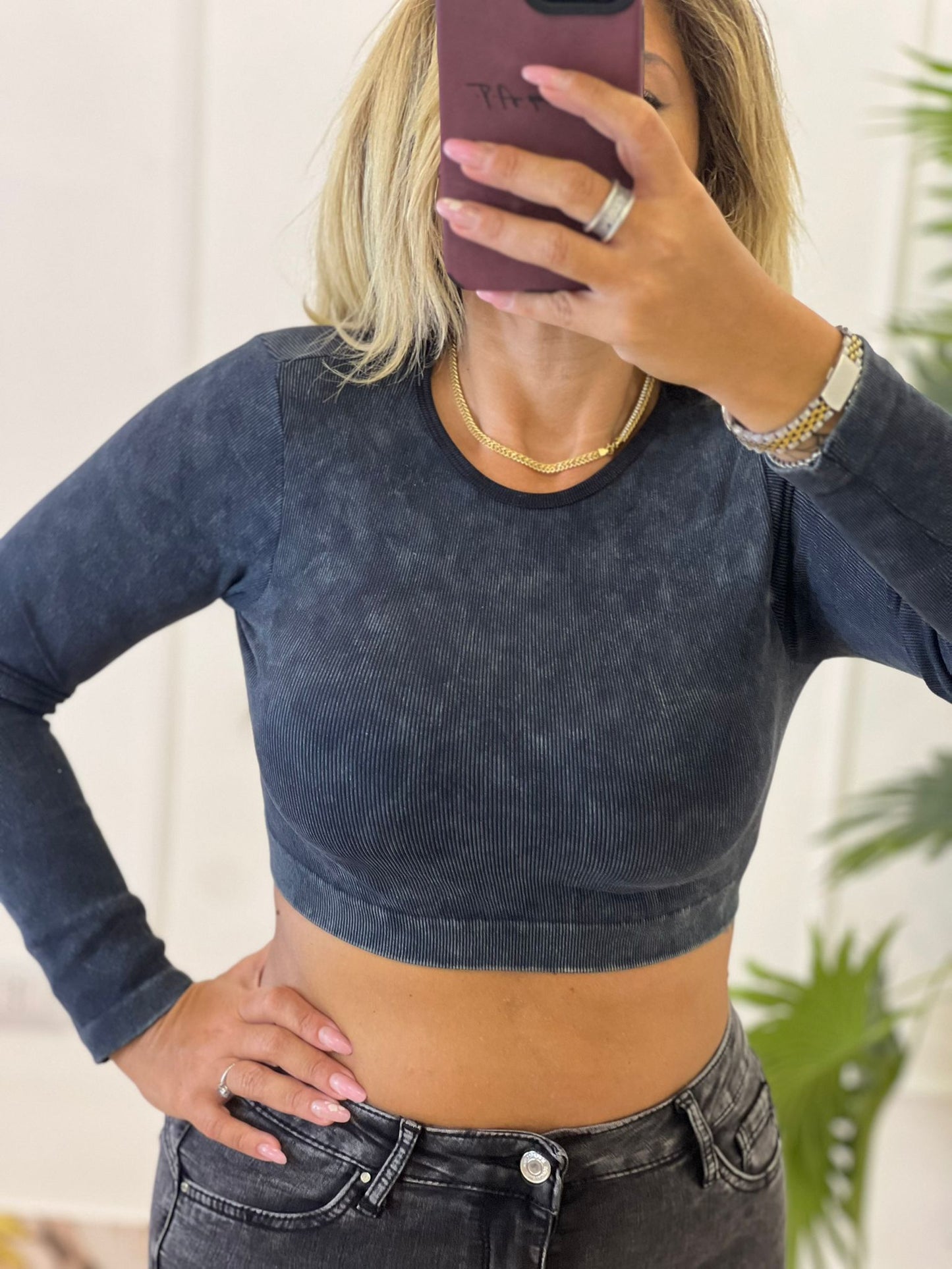 Maglia Crop Nera