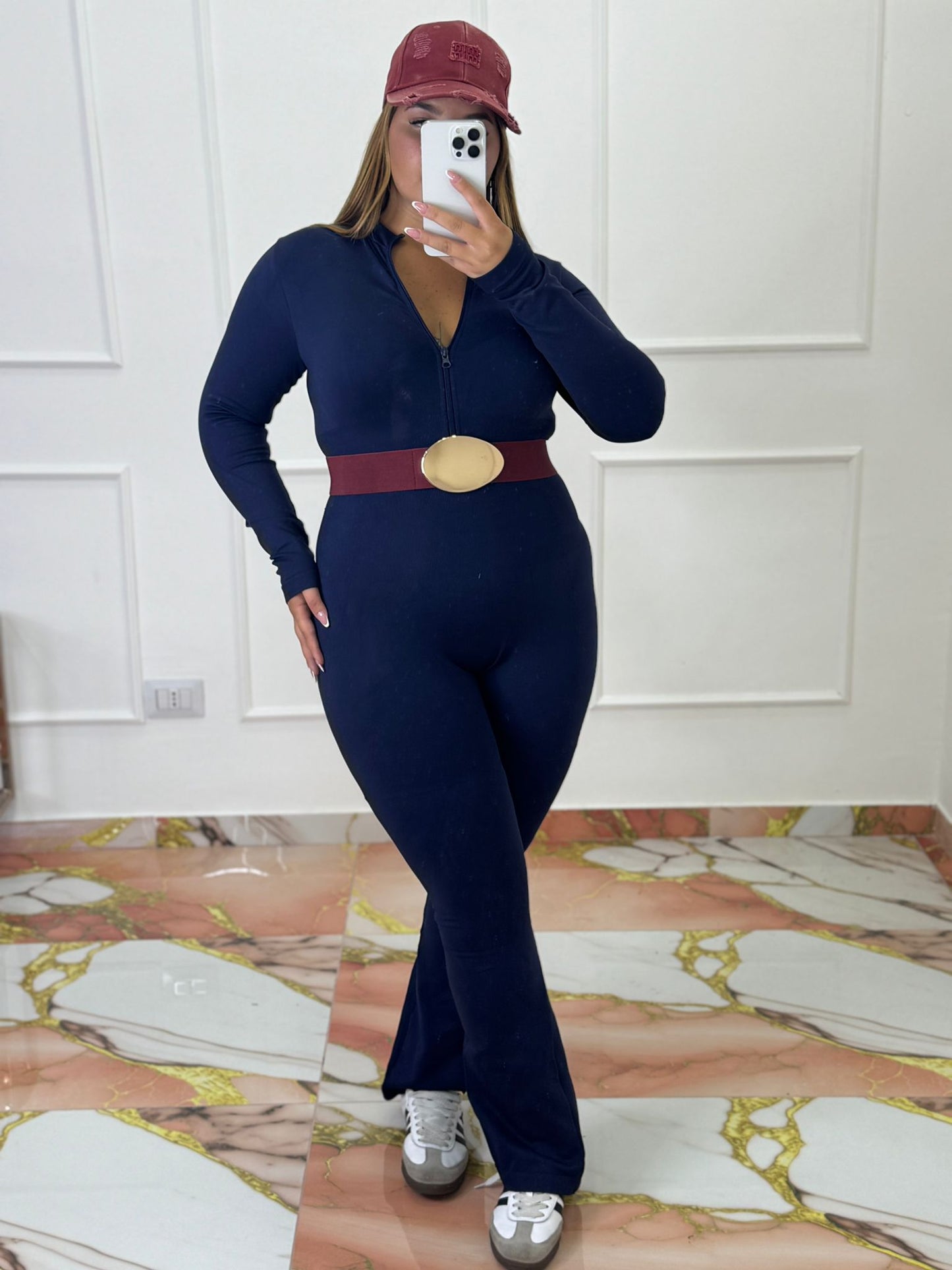Tuta modellante blu