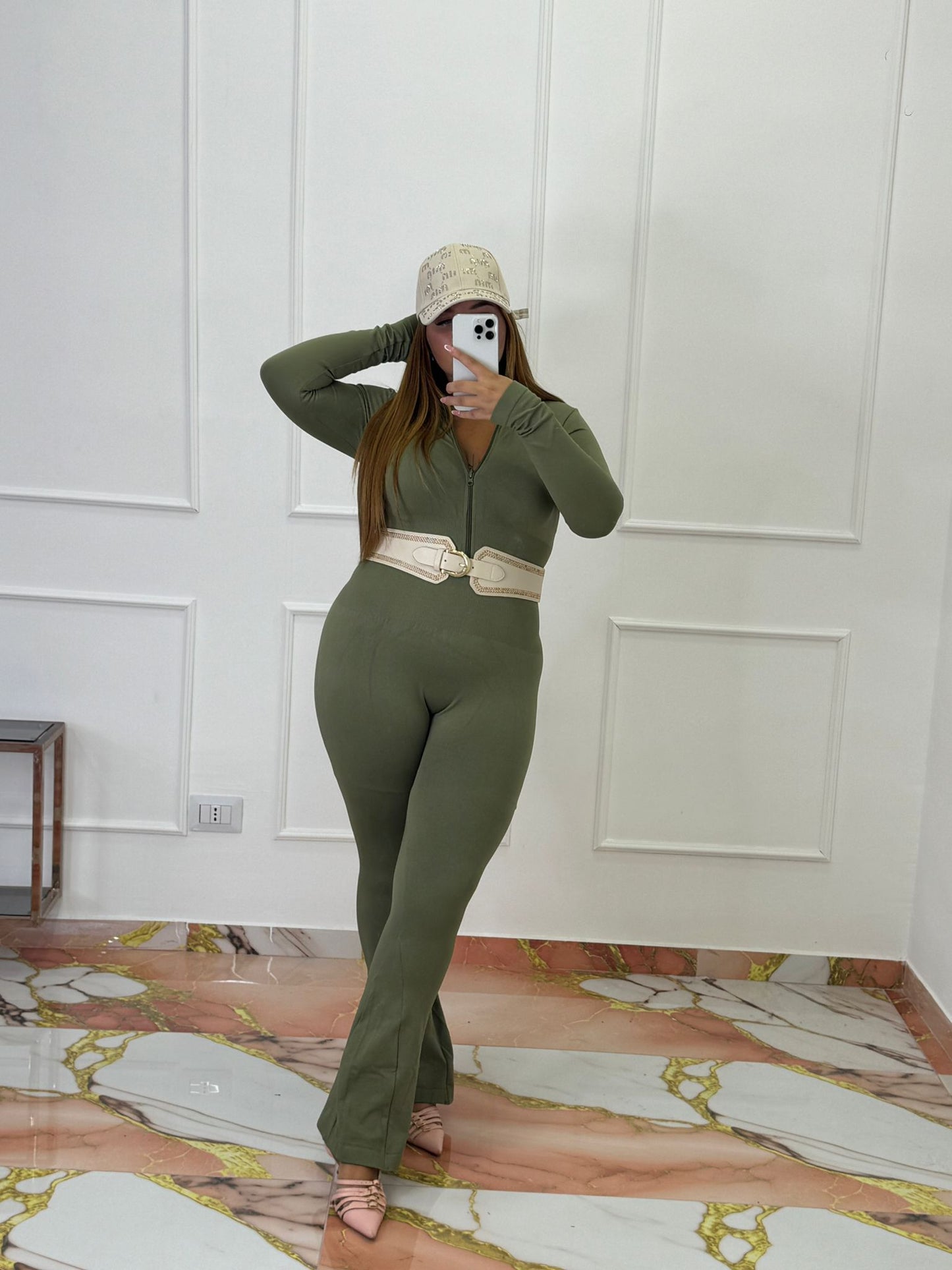 Tuta modellante verde
