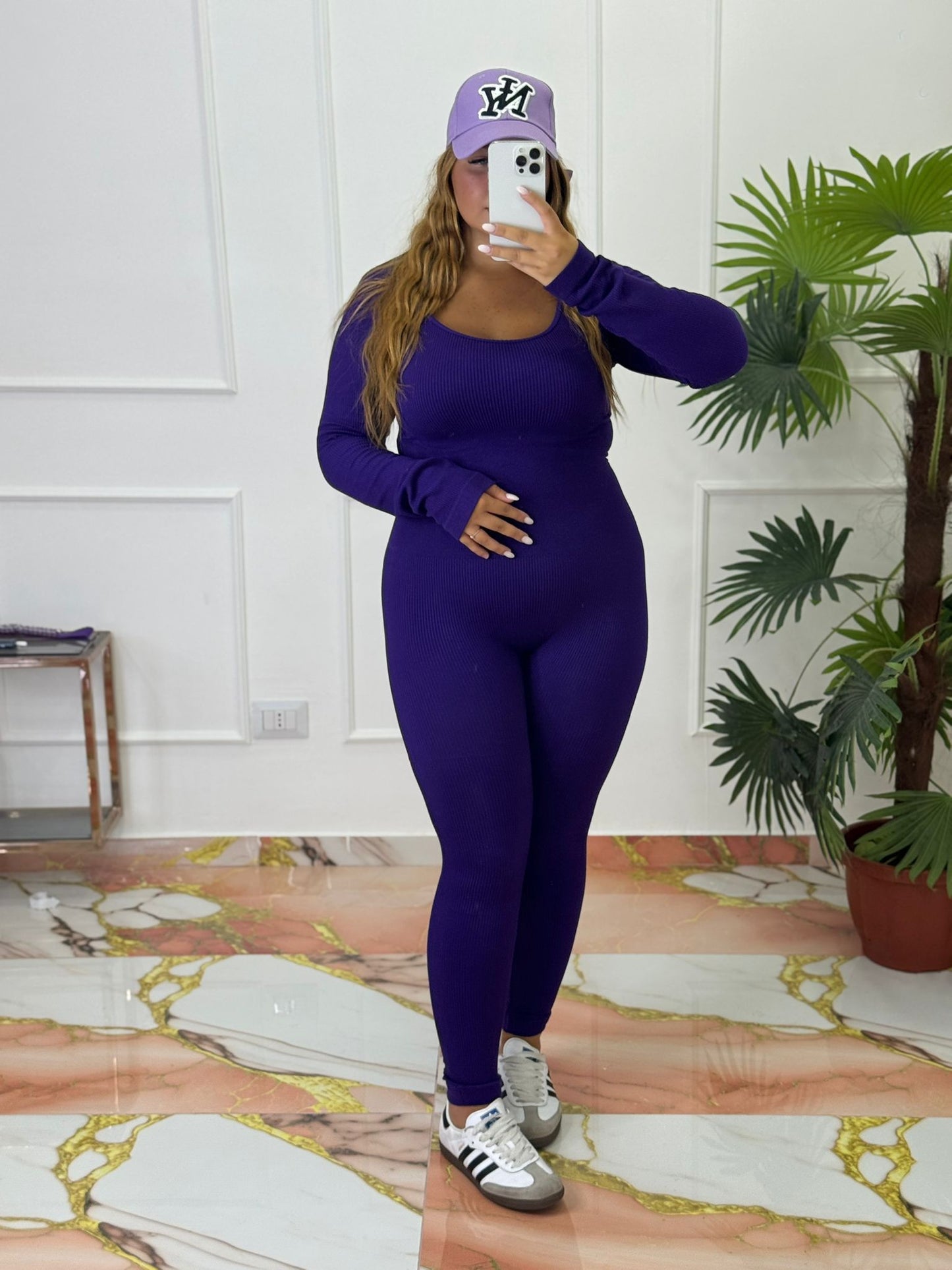 Tuta Gym viola