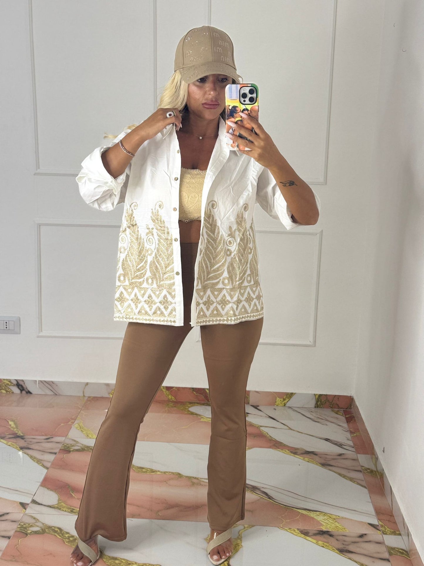 Camicia Gold Bianca