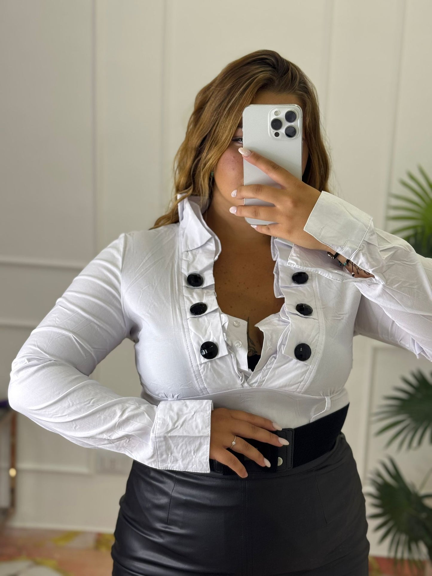 Camicia maya bianca