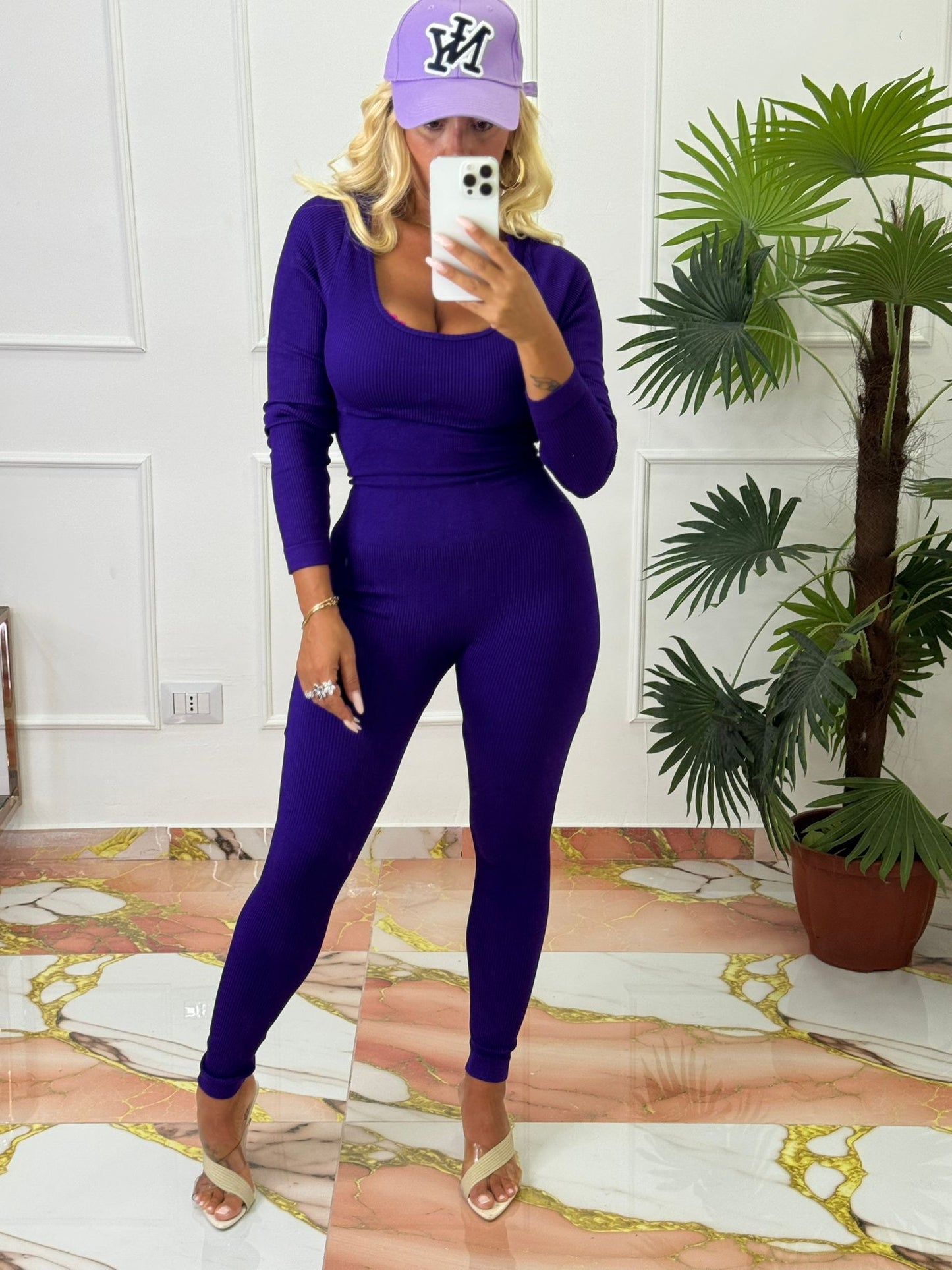 Tuta Gym viola