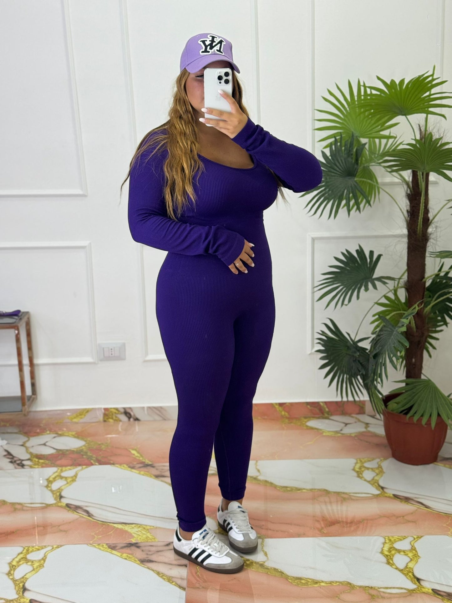 Tuta Gym viola