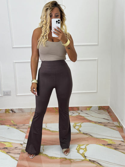 Leggings Zampa Marrone