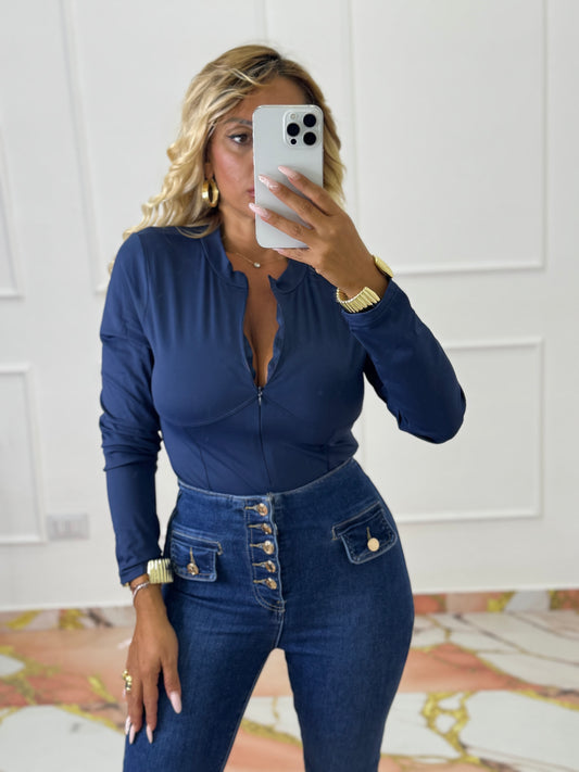 Body Margherita blu