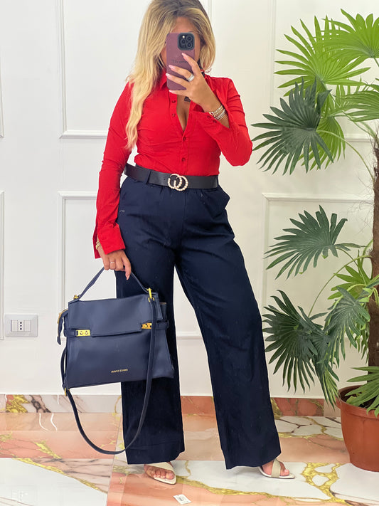 Camicia body rossa
