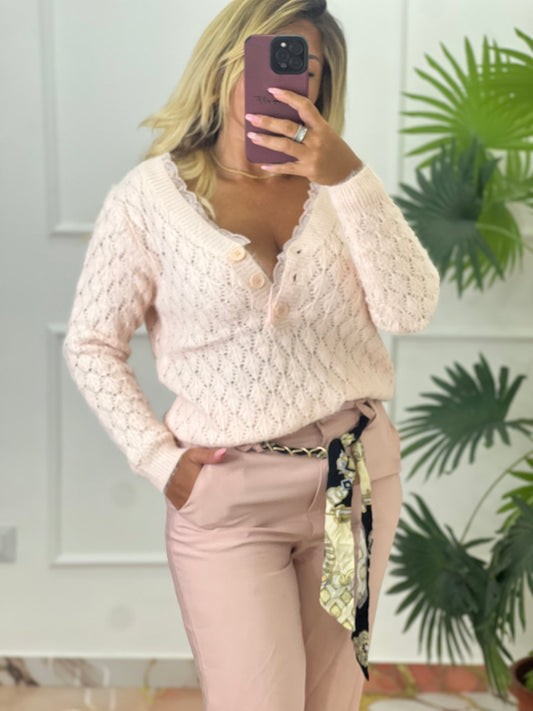 Maglioncino Enza rosa