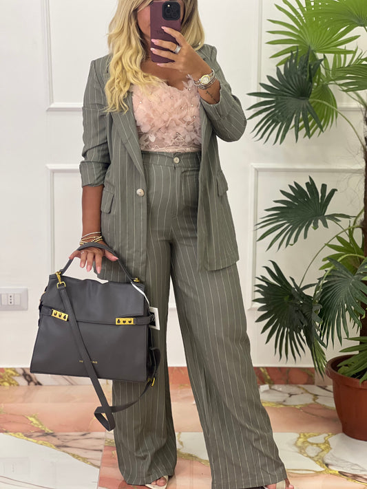 Tailleur terry verde militare