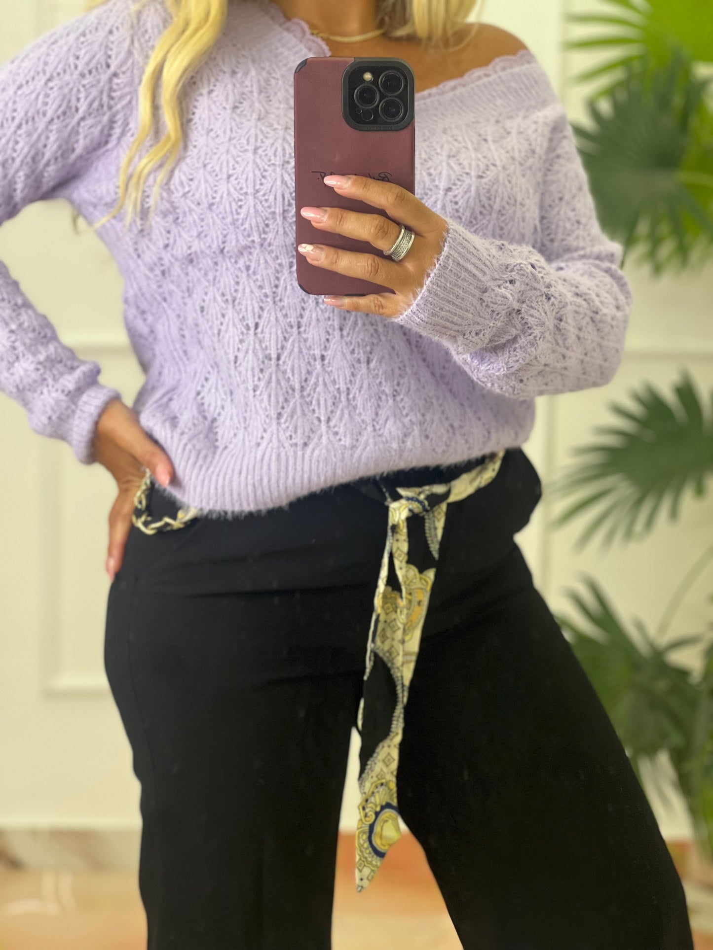 Maglioncino Enza  lilla