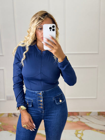 Body Margherita blu
