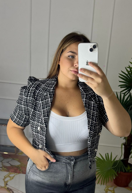 Giacca Mod Chanel nera