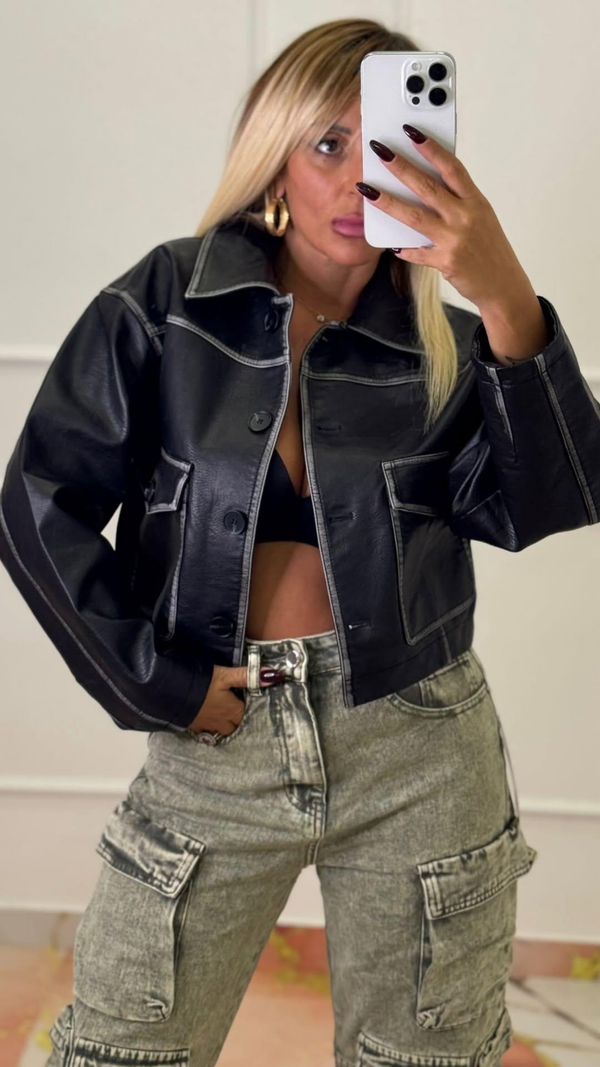 Giacca in pelle