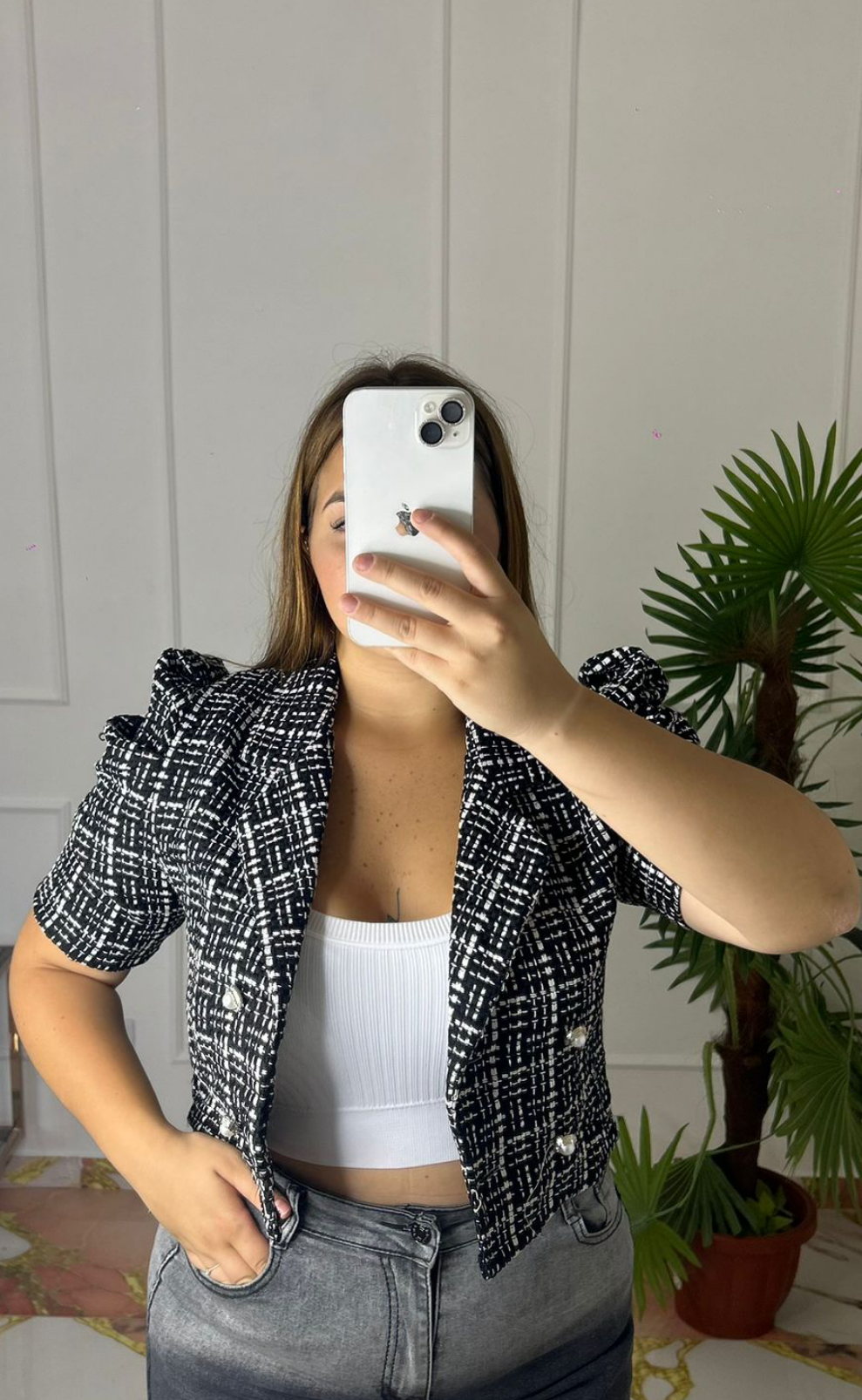 Giacca Mod Chanel nera