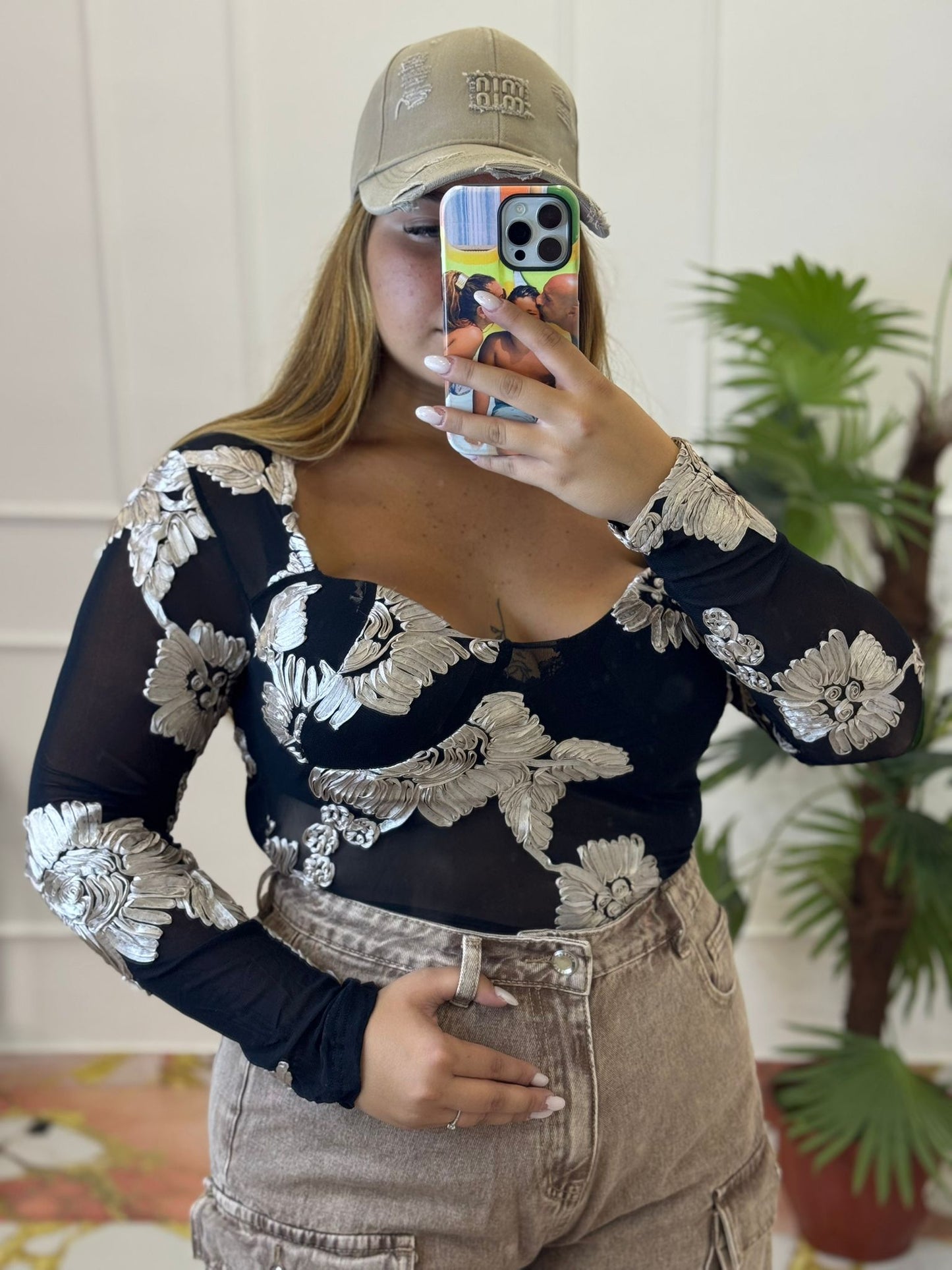 Body Flowers Beige