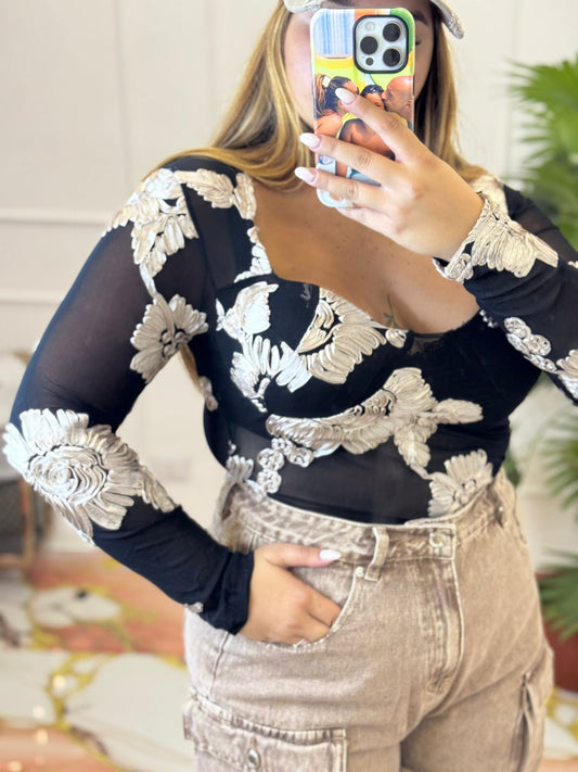 Body Flowers Beige