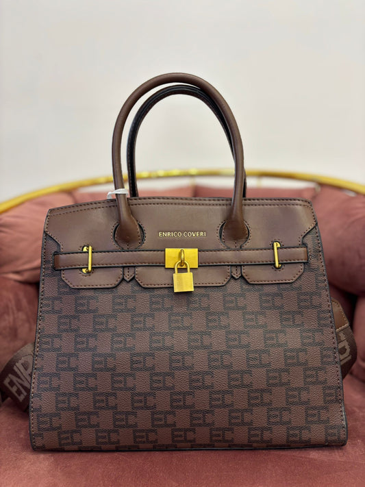 Borsa New York Marrone