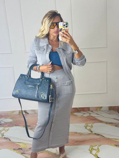 Coordinato Minnie Grigio