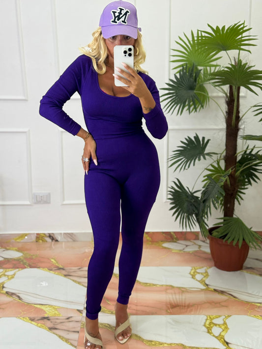 Tuta Gym viola