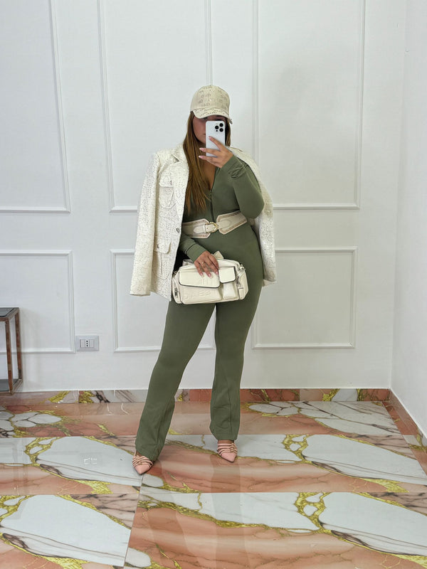 Tuta modellante verde